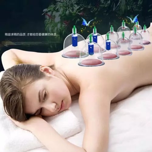 Massage with vacuum suction